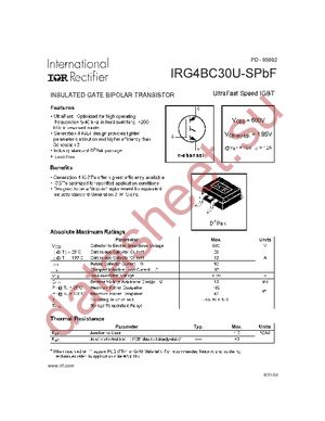 IRG4BC30U-SPBF datasheet  